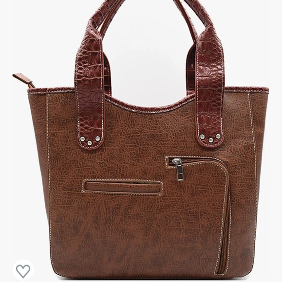 Western women's conceal carry purse and wallet set tote - Picture 3 of 10